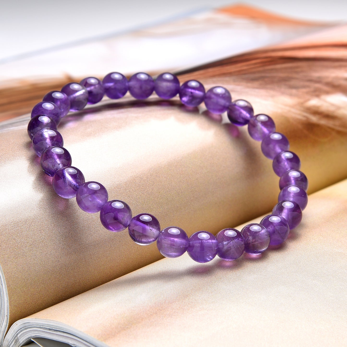 Terra Gem™ Kinder-Armband Amethyst – 6 mm