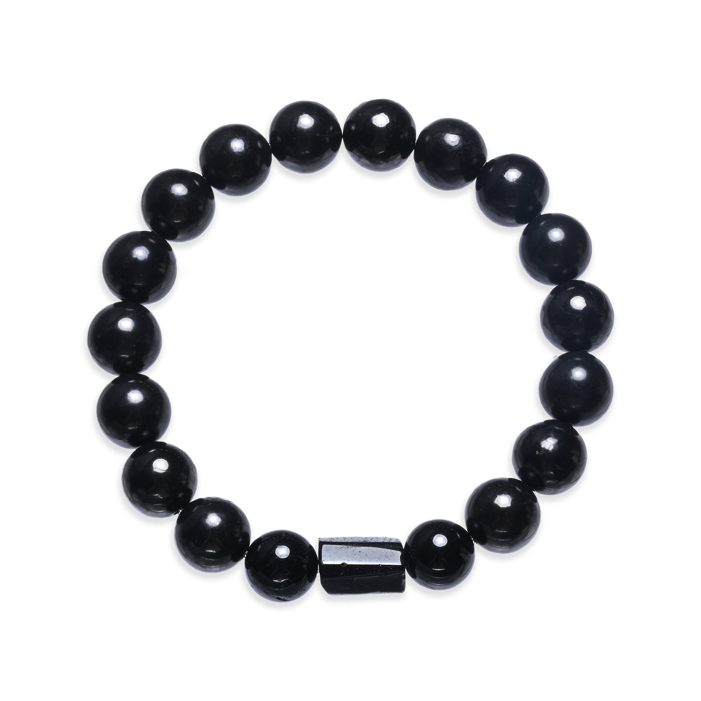 Terra Gem™ Schungit & Schörl Armband – 10 mm