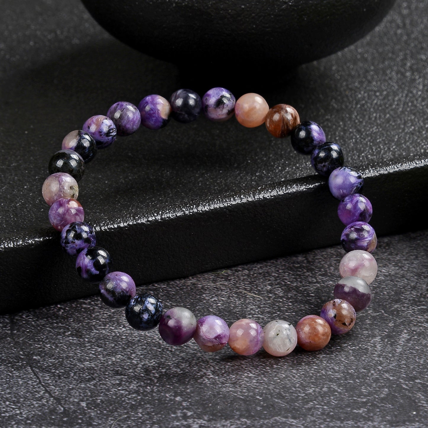Terra Gem™ Charoit Armband – 6–7 mm