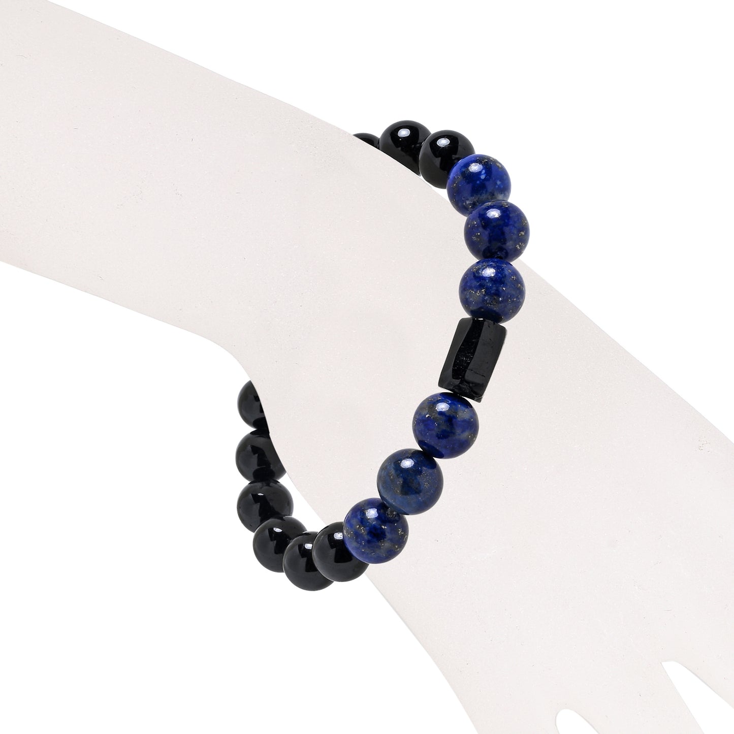 Terra Gem™ Schörl & Lapis Lazuli Armband – 10 mm