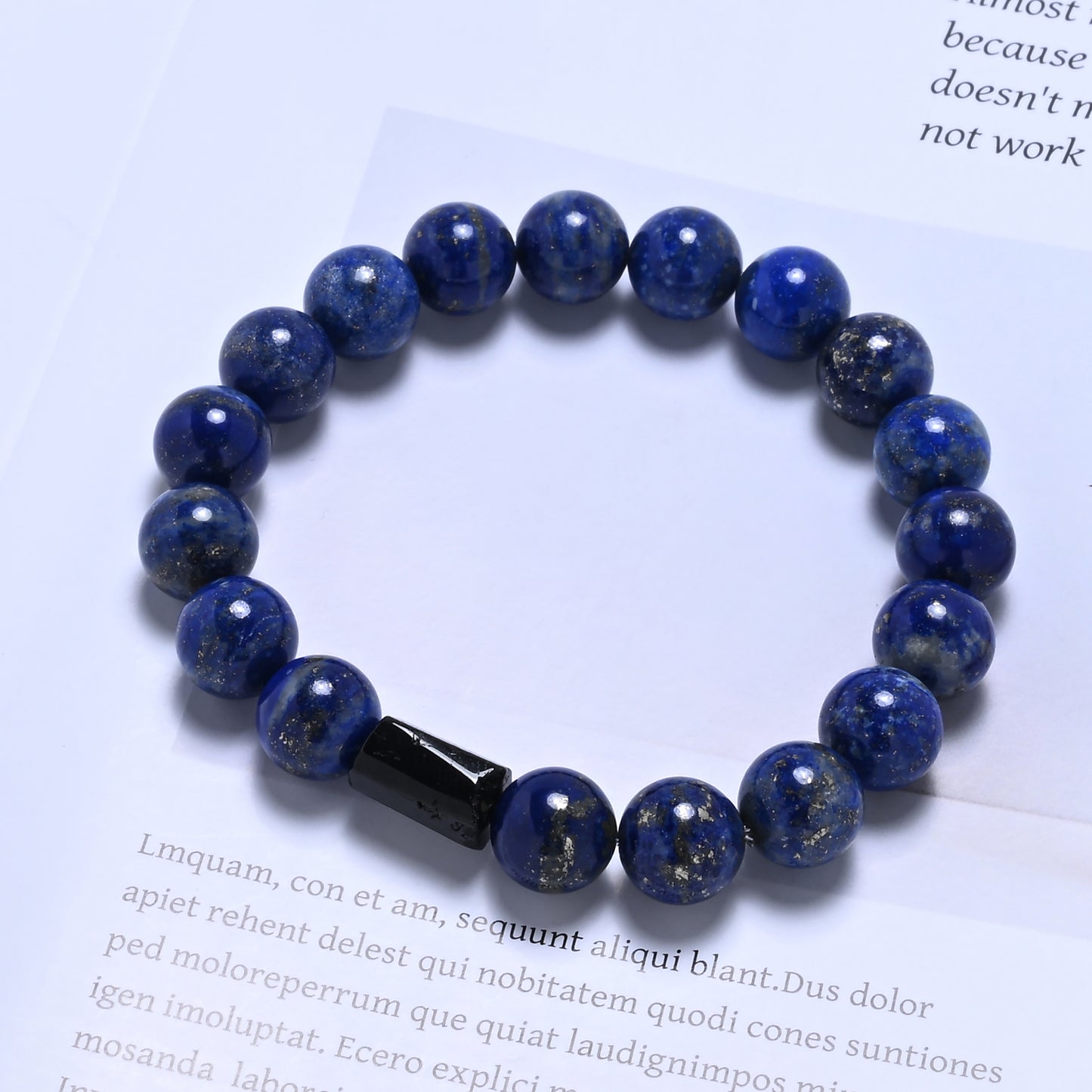 Terra Gem™ Lapis Lazuli & Schörl Armband – 10 mm