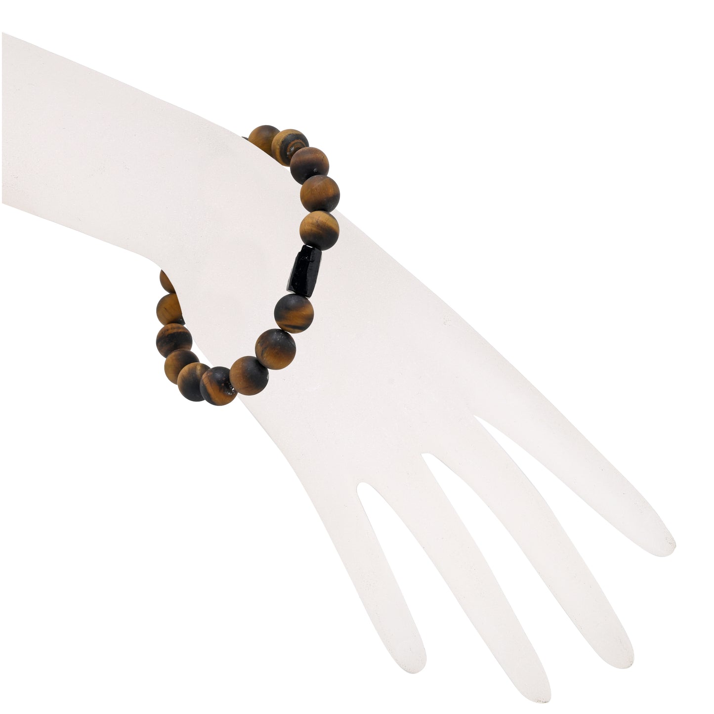 Terra Gem™ Tigerauge & Schörl Armband – 10 mm