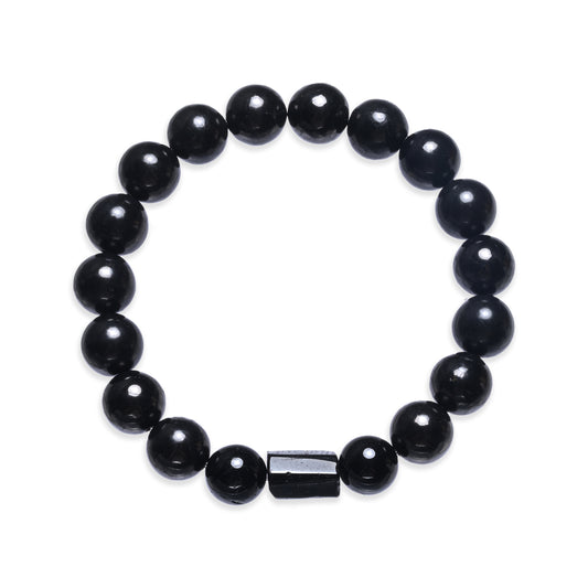 Terra Gem™ Schungit & Schörl Armband – 10 mm