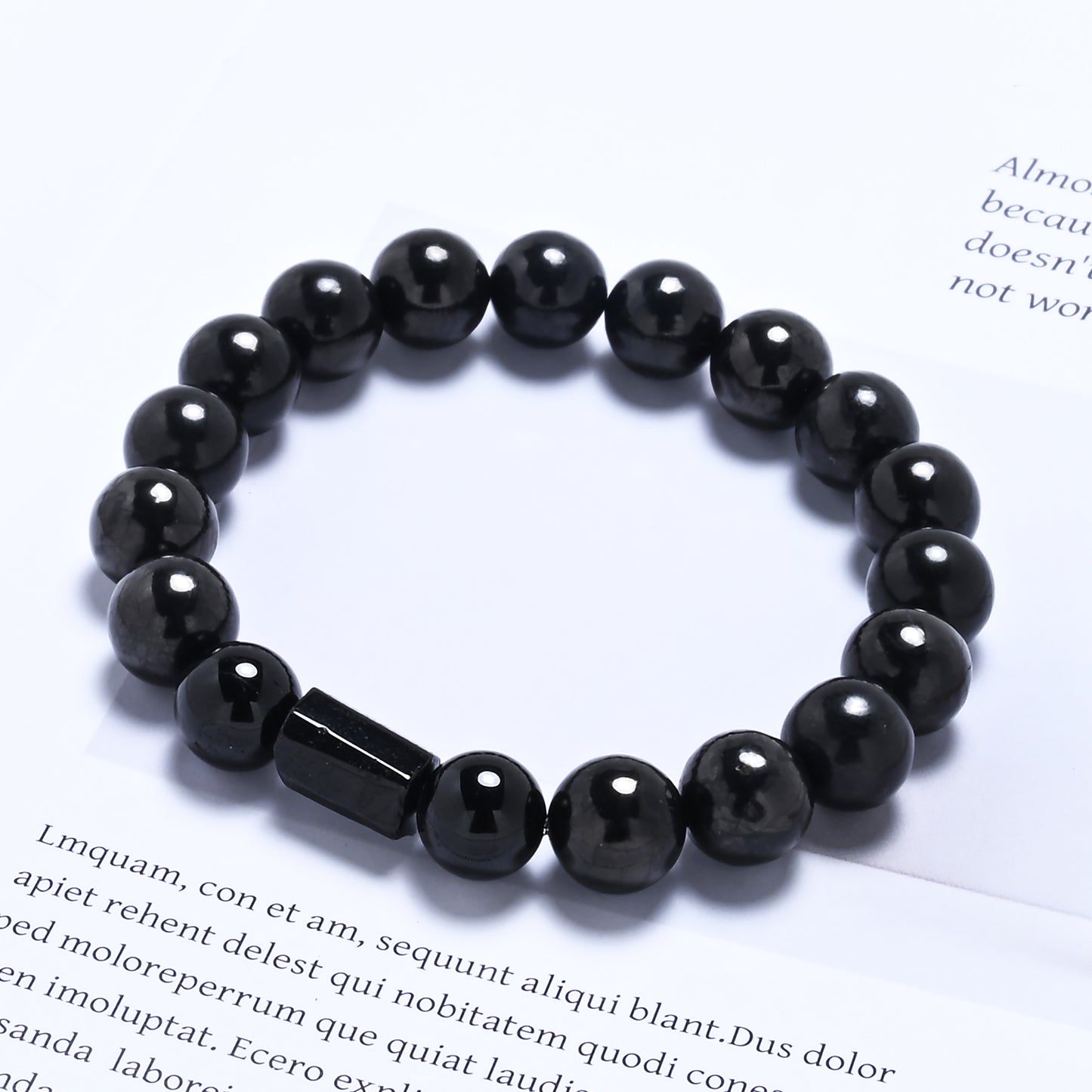 Terra Gem™ Schungit & Schörl Armband – 10 mm