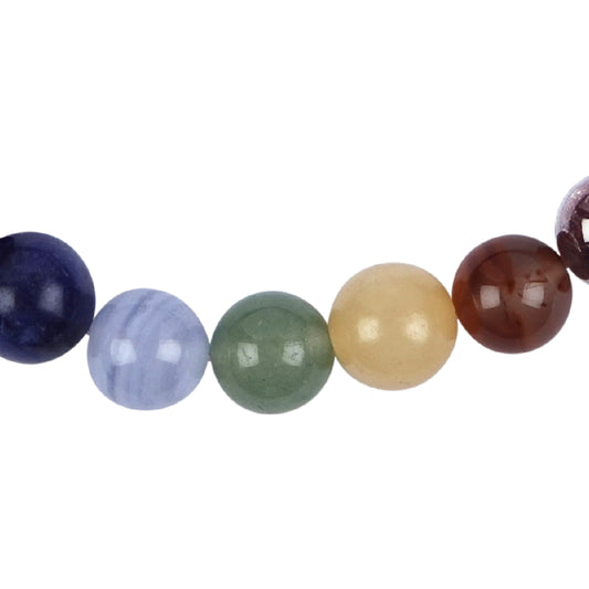 Terra Gem™ Mala Armband – Schörl & Chakraperlen