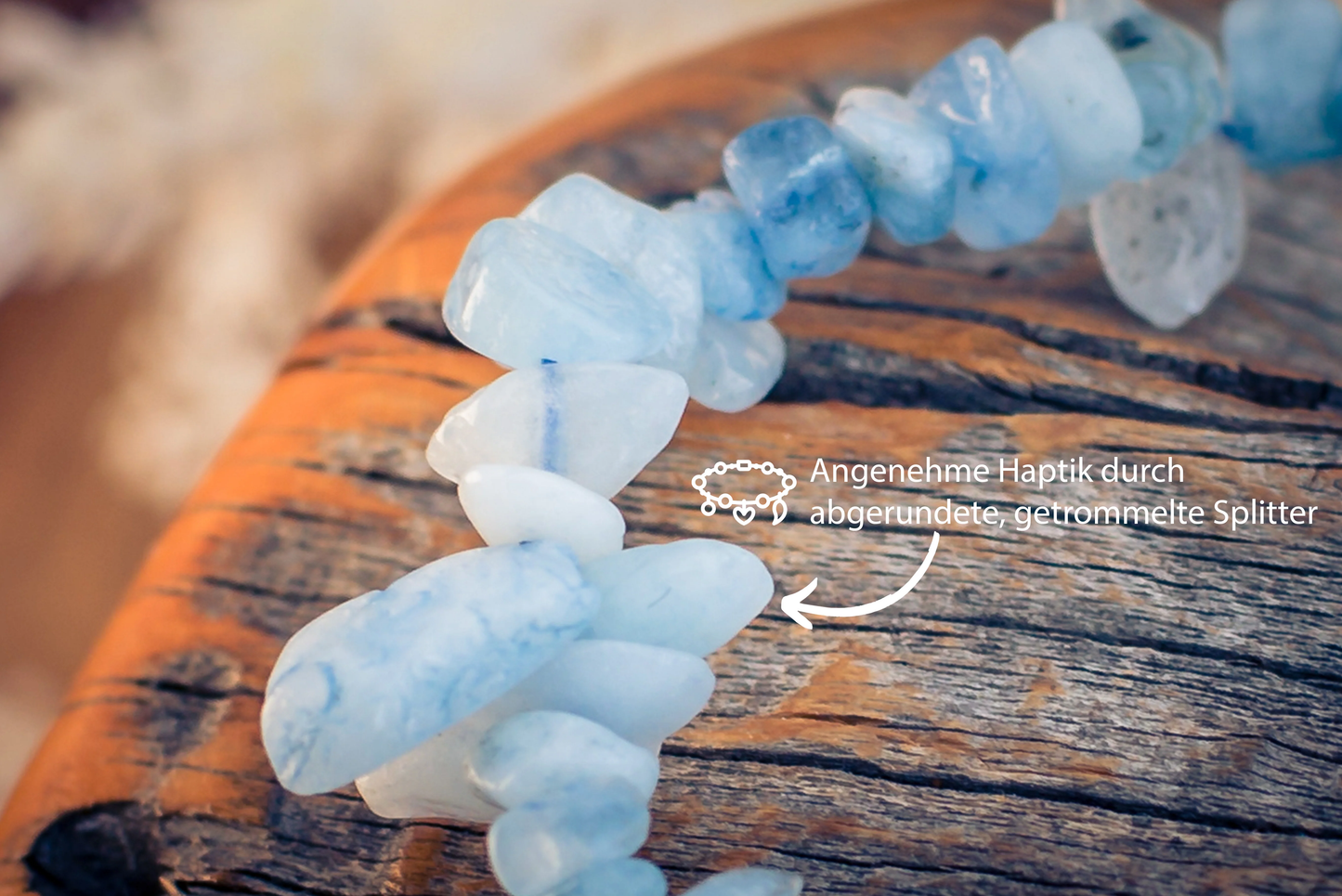 Terra Gem™ Aquamarin Armband – Splitter 5–8 mm